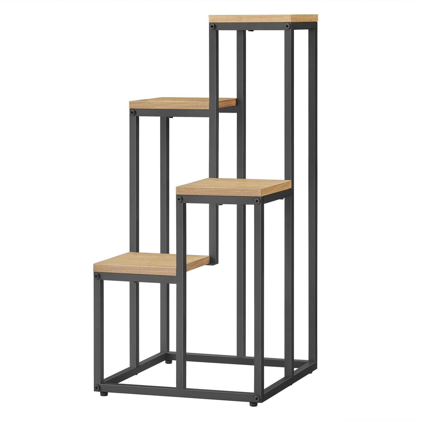 Support pour pots de fleurs à 4 et 6 niveaux - Idéal pour le salon, la chambre, le couloir ou le bureau - Support pour plantes de style loft avec cadre en acier pour plus de stabilité - polyvalent et fonctionnel