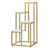 Blumentopfregal mit 4 & 6 Ebenen - Ideal für Wohnzimmer, Schlafzimmer, Flur, oder Büro - Loft-Stil Pflanzenständer mit Stahlrahmen für Stabilität - vielseitig und funktional