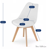 Esszimmerset mit Esstisch 120x80 cm und 4 Stühlen Rechteckiger Tisch Esstisch mit 4 ergonomischen Stühlen Komplettset Ideal für Wohnzimmer, Küche oder Esszimmer - Modernes Design, hochwertig