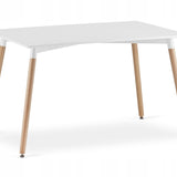 Esszimmerset mit Esstisch 120x80 cm und 4 Stühlen Rechteckiger Tisch Esstisch mit 4 ergonomischen Stühlen Komplettset Ideal für Wohnzimmer, Küche oder Esszimmer - Modernes Design, hochwertig