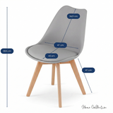 Esszimmerset mit Esstisch 120x80 cm und 4 Stühlen Rechteckiger Tisch Esstisch mit 4 ergonomischen Stühlen Komplettset Ideal für Wohnzimmer, Küche oder Esszimmer - Modernes Design, hochwertig