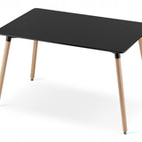Esszimmerset mit Esstisch 120x80 cm und 4 Stühlen Rechteckiger Tisch Esstisch mit 4 ergonomischen Stühlen Komplettset Ideal für Wohnzimmer, Küche oder Esszimmer - Modernes Design, hochwertig