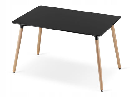 Esszimmerset mit Esstisch 120x80 cm und 4 Stühlen Rechteckiger Tisch Esstisch mit 4 ergonomischen Stühlen Komplettset Ideal für Wohnzimmer, Küche oder Esszimmer - Modernes Design, hochwertig