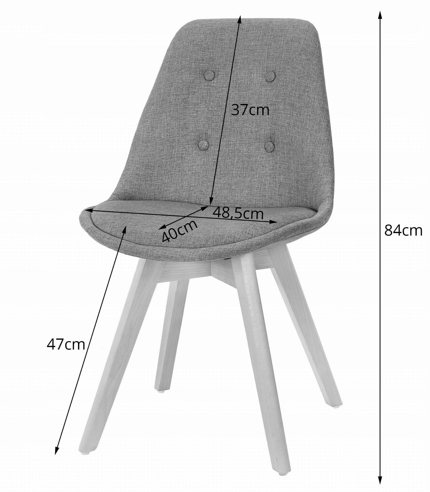 Esszimmerset mit Esstisch 120x80 cm und 4 Stühlen Rechteckiger Tisch Esstisch mit 4 ergonomischen Stühlen Komplettset Ideal für Wohnzimmer, Küche oder Esszimmer - Modernes Design, hochwertig