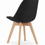 Esszimmerset mit Esstisch 120x80 cm und 4 Stühlen Rechteckiger Tisch Esstisch mit 4 ergonomischen Stühlen Komplettset Ideal für Wohnzimmer, Küche oder Esszimmer - Modernes Design, hochwertig