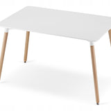 Esszimmerset mit Esstisch 120x80 cm und 4 Stühlen Rechteckiger Tisch Esstisch mit 4 ergonomischen Stühlen Komplettset Ideal für Wohnzimmer, Küche oder Esszimmer - Modernes Design, hochwertig