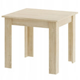 Ensemble de salle à manger avec table à manger et 4 chaises, table carrée 80x80 &amp; 120x80 cm et 4 chaises ergonomiques, idéal pour salon, cuisine et salle à manger Design moderne