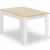 Ensemble de salle à manger avec table à manger et 4 chaises, table carrée 80x80 &amp; 120x80 cm et 4 chaises ergonomiques, idéal pour salon, cuisine et salle à manger Design moderne