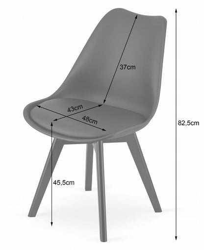 Ensemble de salle à manger avec table à manger et 4 chaises, table carrée 80x80 &amp; 120x80 cm et 4 chaises ergonomiques, idéal pour salon, cuisine et salle à manger Design moderne