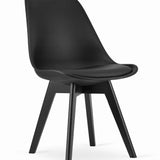 Ensemble de salle à manger avec table à manger et 4 chaises, table carrée 80x80 &amp; 120x80 cm et 4 chaises ergonomiques, idéal pour salon, cuisine et salle à manger Design moderne