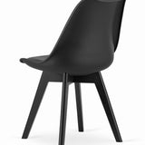 Ensemble de salle à manger avec table à manger et 4 chaises, table carrée 80x80 &amp; 120x80 cm et 4 chaises ergonomiques, idéal pour salon, cuisine et salle à manger Design moderne