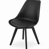 Ensemble de salle à manger avec table à manger et 4 chaises, table carrée 80x80 &amp; 120x80 cm et 4 chaises ergonomiques, idéal pour salon, cuisine et salle à manger Design moderne