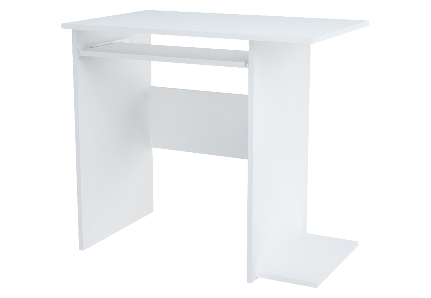 Bureau avec étagères Bureau d'ordinateur stable - 74x 80 x 50 cm - Idéal pour le bureau à domicile, la chambre, le salon ou la chambre d'enfants, en panneau stratifié durable avec une surface mate