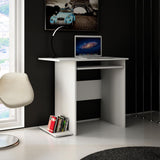 Schreibtisch mit Regalen stabil Computertisch – 74x 80 x 50 cm – Ideal für Home Office, Schlafzimmer, Wohnzimmer oder Kinderzimmer, aus langlebiger laminierter Platte mit matter Oberfläche