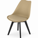 Chaise de salle à manger chaise de salon 4x, 2x ou 1x, chaise coque confortable et stable en 11 couleurs différentes