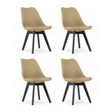 Chaise de salle à manger chaise de salon 4x, 2x ou 1x, chaise coque confortable et stable en 11 couleurs différentes