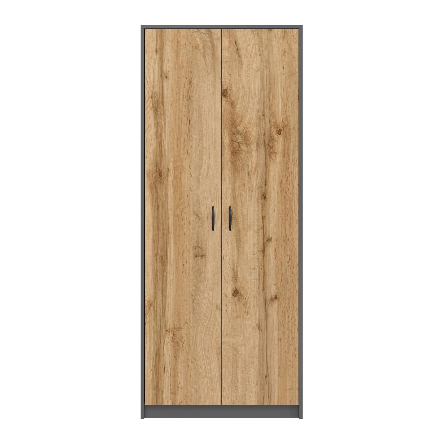 Schrank Mehrzweckschrank mit SOFT CLOSE Türdämpfer (optional) weiß 74cm Breite 180cm Höhe mit vier oder sechs Einlegeböden, Aktenschrank Haushaltsschrank Organizer aus MDF Holz