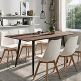 Esstisch ausziehbar, moderner Tisch Küchentisch, mit Klappverlängerung für schnelles Ausziehen von 120 cm auf 160 cm, Esszimmertisch mit Metallbeinen für 4-6 Personen | 120-160x80x75 cm (LxBxH)