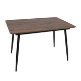 Esstisch ausziehbar, moderner Tisch Küchentisch, mit Klappverlängerung für schnelles Ausziehen von 120 cm auf 160 cm, Esszimmertisch mit Metallbeinen für 4-6 Personen | 120-160x80x75 cm (LxBxH)