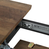 Esstisch ausziehbar, moderner Tisch Küchentisch, mit Klappverlängerung für schnelles Ausziehen von 120 cm auf 160 cm, Esszimmertisch mit Metallbeinen für 4-6 Personen | 120-160x80x75 cm (LxBxH)