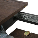 Esstisch ausziehbar, moderner Tisch Küchentisch, mit Klappverlängerung für schnelles Ausziehen von 120 cm auf 160 cm, Esszimmertisch mit Metallbeinen für 4-6 Personen | 120-160x80x75 cm (LxBxH)