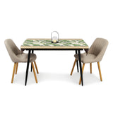 Esstisch ausziehbar, moderner Tisch Küchentisch, mit Klappverlängerung für schnelles Ausziehen von 120 cm auf 160 cm, Esszimmertisch mit Metallbeinen für 4-6 Personen | 120-160x80x75 cm (LxBxH)