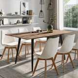 Esstisch ausziehbar, moderner Tisch Küchentisch, mit Klappverlängerung für schnelles Ausziehen von 120 cm auf 160 cm, Esszimmertisch mit Metallbeinen für 4-6 Personen | 120-160x80x75 cm (LxBxH)