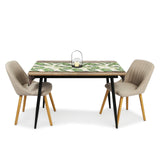 Esstisch ausziehbar, moderner Tisch Küchentisch, mit Klappverlängerung für schnelles Ausziehen von 120 cm auf 160 cm, Esszimmertisch mit Metallbeinen für 4-6 Personen | 120-160x80x75 cm (LxBxH)