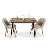 Esstisch ausziehbar, moderner Tisch Küchentisch, mit Klappverlängerung für schnelles Ausziehen von 120 cm auf 160 cm, Esszimmertisch mit Metallbeinen für 4-6 Personen | 120-160x80x75 cm (LxBxH)