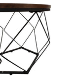 Couchtisch, Wohnzimmertisch, Tisch | 2er Set mit Metallgestell und runder Platte | Beistelltisch modern | 50x44 & 40x37 cm (BxH)