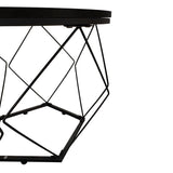 Couchtisch, Wohnzimmertisch, Tisch | 2er Set mit Metallgestell und runder Platte | Beistelltisch modern | 50x44 & 40x37 cm (BxH)