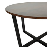 Couchtisch Beistelltisch Wohnzimmertisch Tisch Couch Couchtisch rund Holz | 80x80x47,5 cm (BxTxH)