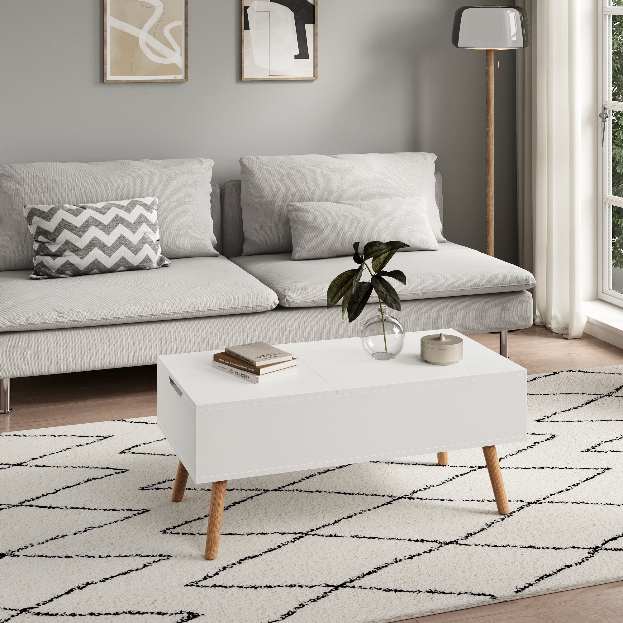 Couchtisch Beistelltisch Wohnzimmertisch Tisch Couch Sofatisch weiß