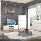 Moderner Kleiderschrank mit Schublade | 2-türiger Kleiderschrank Garderobenschrank | Platzsparender Schrank für Schlafzimmer, Ankleidezimmer, Flur, Kinderzimmer | 60x35x180 cm (BxTxH)
