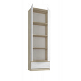 Moderner Kleiderschrank mit Schublade | 2-türiger Kleiderschrank Garderobenschrank | Platzsparender Schrank für Schlafzimmer, Ankleidezimmer, Flur, Kinderzimmer | 60x35x180 cm (BxTxH)