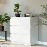 Kommode, Sideboard, Kommode mit Schubladen und optional Türen, Robuste laminierte Holzplatten mit PVC-Kanten