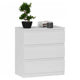 Kommode, Sideboard, Kommode mit Schubladen und optional Türen, Robuste laminierte Holzplatten mit PVC-Kanten