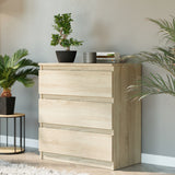 Kommode, Sideboard, Kommode mit Schubladen und optional Türen, Robuste laminierte Holzplatten mit PVC-Kanten