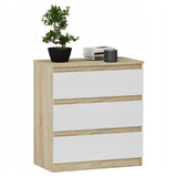 Kommode, Sideboard, Kommode mit Schubladen und optional Türen, Robuste laminierte Holzplatten mit PVC-Kanten