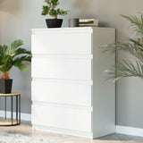 Kommode, Sideboard, Kommode mit Schubladen und optional Türen, Robuste laminierte Holzplatten mit PVC-Kanten