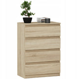 Kommode, Sideboard, Kommode mit Schubladen und optional Türen, Robuste laminierte Holzplatten mit PVC-Kanten