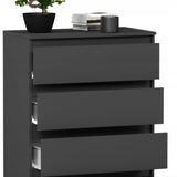 Kommode, Sideboard, Kommode mit Schubladen und optional Türen, Robuste laminierte Holzplatten mit PVC-Kanten