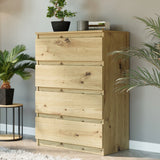 Kommode, Sideboard, Kommode mit Schubladen und optional Türen, Robuste laminierte Holzplatten mit PVC-Kanten