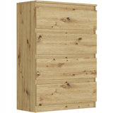 Kommode, Sideboard, Kommode mit Schubladen und optional Türen, Robuste laminierte Holzplatten mit PVC-Kanten