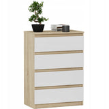 Kommode, Sideboard, Kommode mit Schubladen und optional Türen, Robuste laminierte Holzplatten mit PVC-Kanten