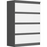 Kommode, Sideboard, Kommode mit Schubladen und optional Türen, Robuste laminierte Holzplatten mit PVC-Kanten