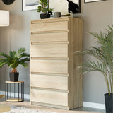 Kommode, Sideboard, Kommode mit Schubladen und optional Türen, Robuste laminierte Holzplatten mit PVC-Kanten