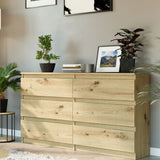 Kommode, Sideboard, Kommode mit Schubladen und optional Türen, Robuste laminierte Holzplatten mit PVC-Kanten