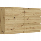 Kommode, Sideboard, Kommode mit Schubladen und optional Türen, Robuste laminierte Holzplatten mit PVC-Kanten