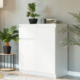 Kommode, Sideboard, Kommode mit Schubladen und optional Türen, Robuste laminierte Holzplatten mit PVC-Kanten